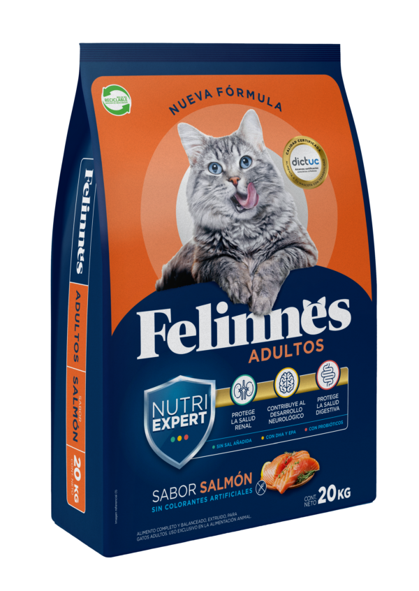 Alimento Felinnes Premium Gato Adulto Salmón 20 KG