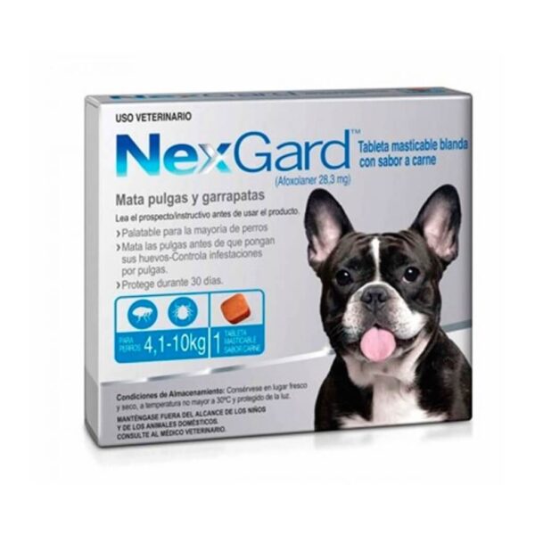NexGard 4 a 10 KG - 28.3mg 1 Comprimido