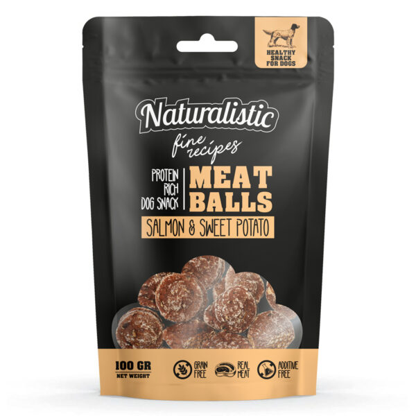 Naturalistic Snack Meat Balls Salmón Sweet Potato 100GR