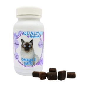 Tabletas Masticables Omega 3 Gato Qualy