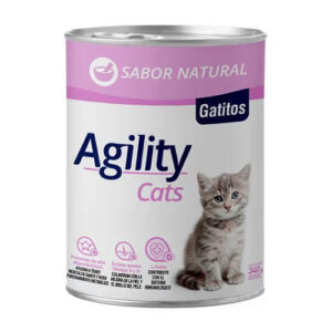 Lata Agility Gatito Sabor Natural 340grs