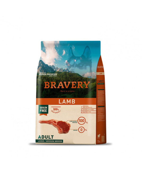 Bravery Lamb Adult Large Medium Breeds 4 KG