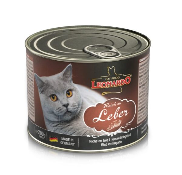 Lata Leonardo Gato Quality Selection Hígado 200GR