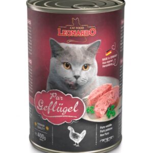 Lata Leonardo Gato Quality Selection Adulto Ave 400GR