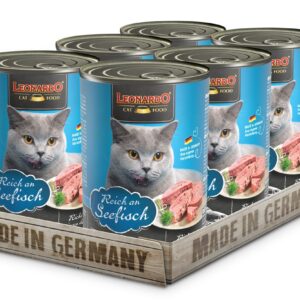Lata Leonardo Gato Quality Selection Adulto Pescado 400GR x6 Unidades