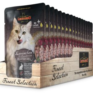 Caja Sachet Leonardo Gato Conejo y Arándano 85GR 16 Unidades