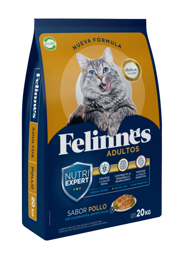 Alimento Felinnes Premium Gato Adulto Pollo 20 KG