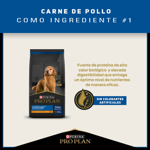 Pro Plan Active Mind Razas Mediana/Grande 15 KG - Imagen 3
