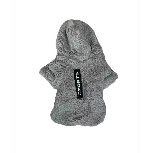 Polerón Capa Mascotas Chiporro Gris Negro Talla XL (76035) - Imagen 2