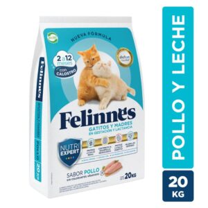 Alimento Felinnes Premium Gatito sabor Pollo y Leche 20 KG