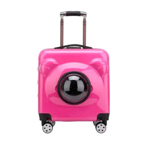 Maleta Transportadora con Ruedas Rosa (7090)