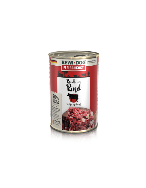 Lata BewiDog Rico en Res 400 GR