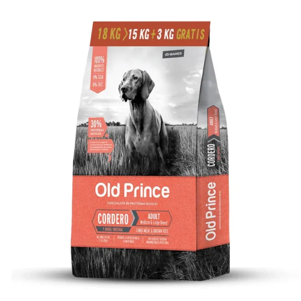Old Prince Adulto Cordero Arroz 15+3 KG