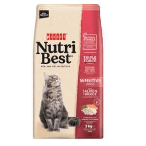 Nutribest Cat Adult Sensitive Salmon & Rice 2 KG