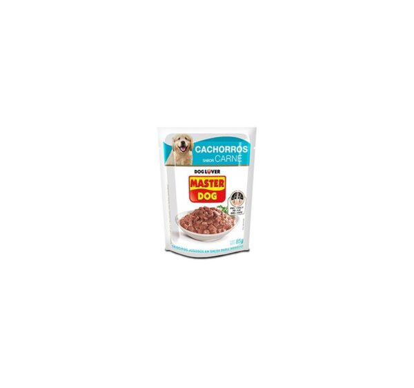 Sachet Master Dog Cachorro Carne 20 unidades - Imagen 2