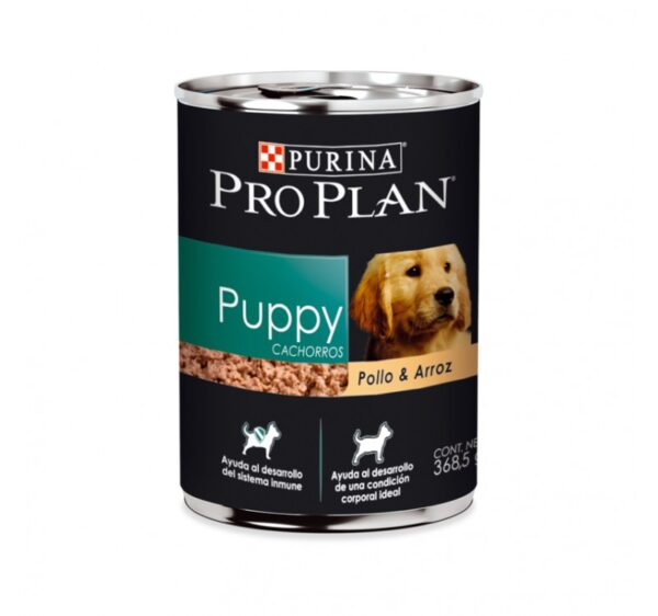 Lata Pro Plan Puppy Pollo & Arroz 12x368.5gr - Imagen 2