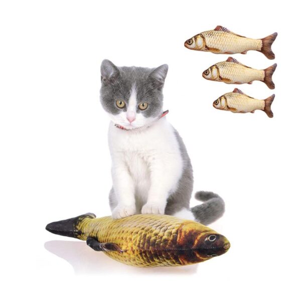 Peluche Pez Carpa Con Catnip L 40 cm - Imagen 2