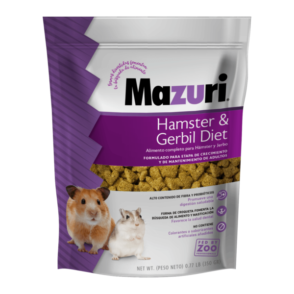 Mazuri Alimento Hamster & Jerbos Diet Gerbil 350 grs