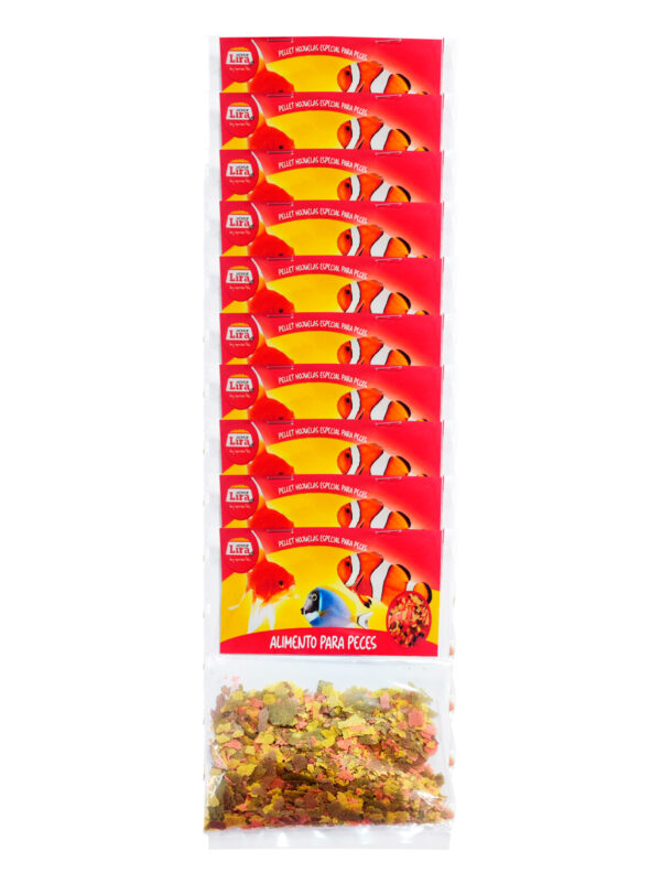 Alimento para Peces Tira 10 Unidades Hojuelas 200 GR