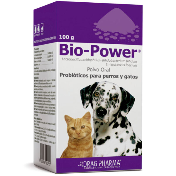 Bio Power 100gr (Probiótico para Perros y Gatos)