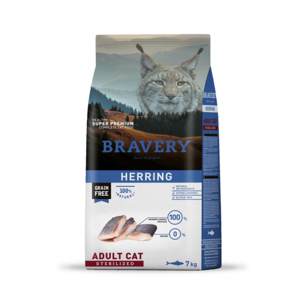 Bravery Gato Herring Sterilized 7 KG