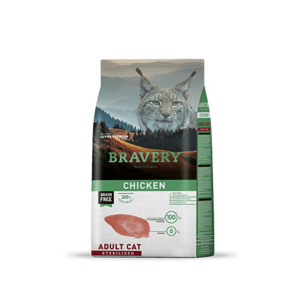 Bravery Chicken Adulto Gato Esterilizado 7Kg
