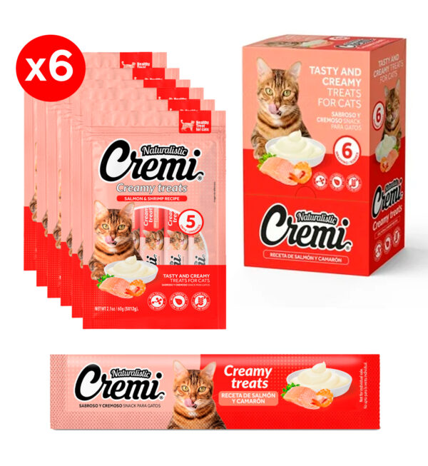 Caja Cremi Salmon & Shrimp 6 Sachets 5x12GR (C2555)