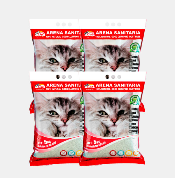 Display Arena Vip Cat Rosas 4x5 KG Aglutinante