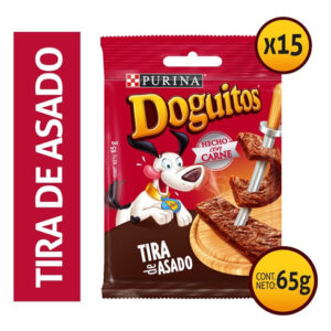 Caja Doguitos Snack Perro Tira Asada 15x65 GR