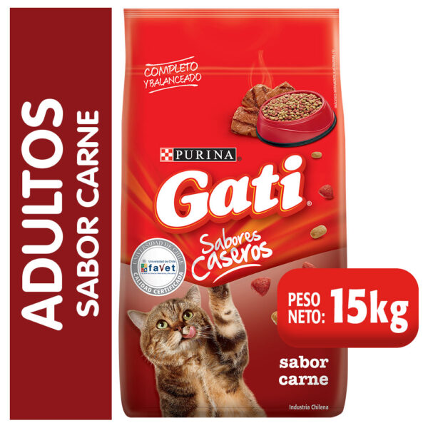 Purina Gati Carne 15 KG - Imagen 2