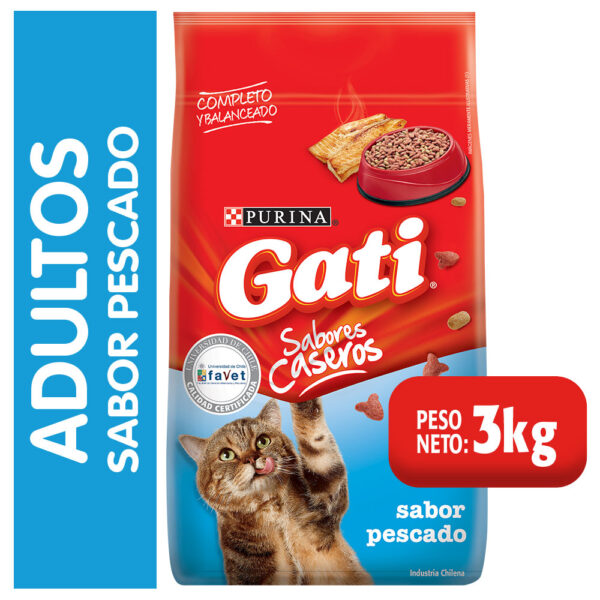 Purina Gati Pescado 3 KG - Imagen 2