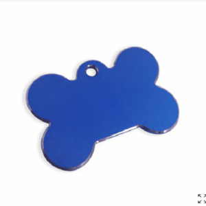 Plaquita / Placa Azul Pequeña Hueso
