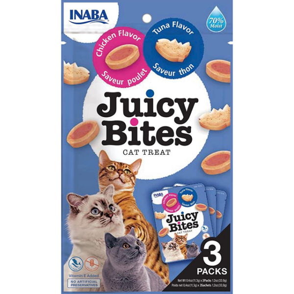 Snack Juicy Bites Chicken & Tuna Flavor 33.9 GR