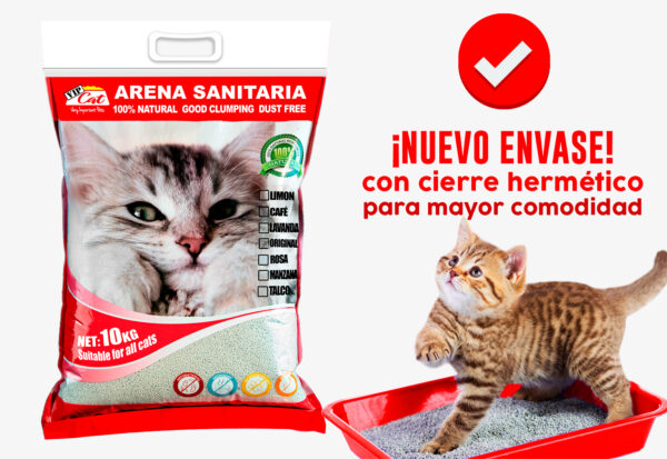 Vip Cat Arena Rosas 10 KG Aglutinante - Imagen 2