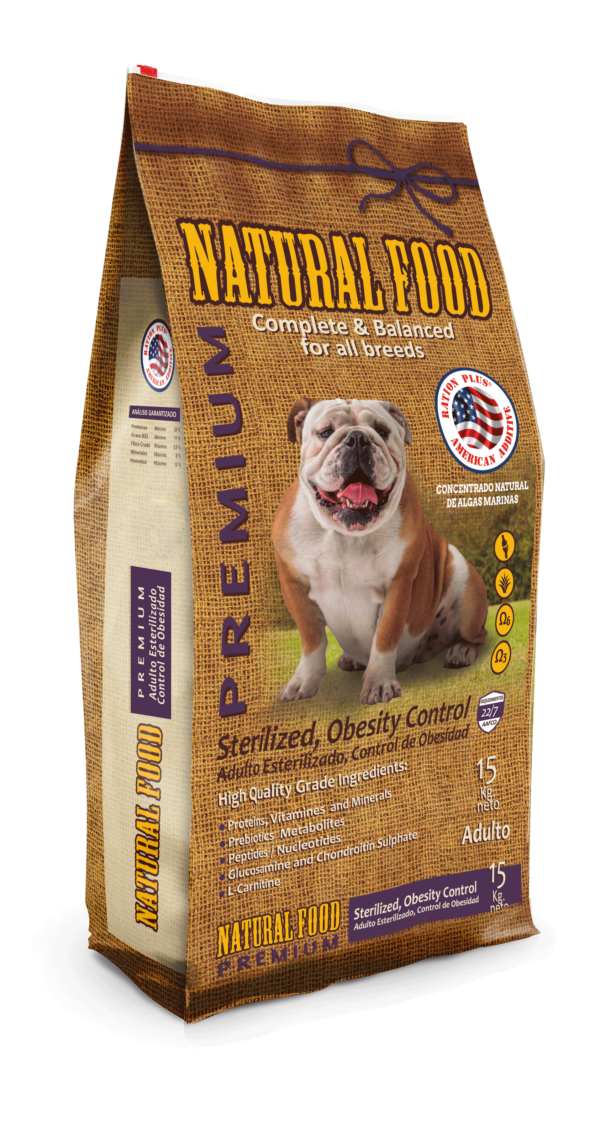 Natural Food Adulto Sterilized , Obesity Control 15kg