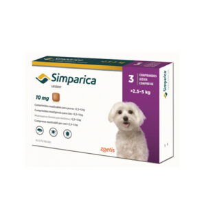 Simparica 10 MG 3 Tabletas (2,5 a 5 KG)