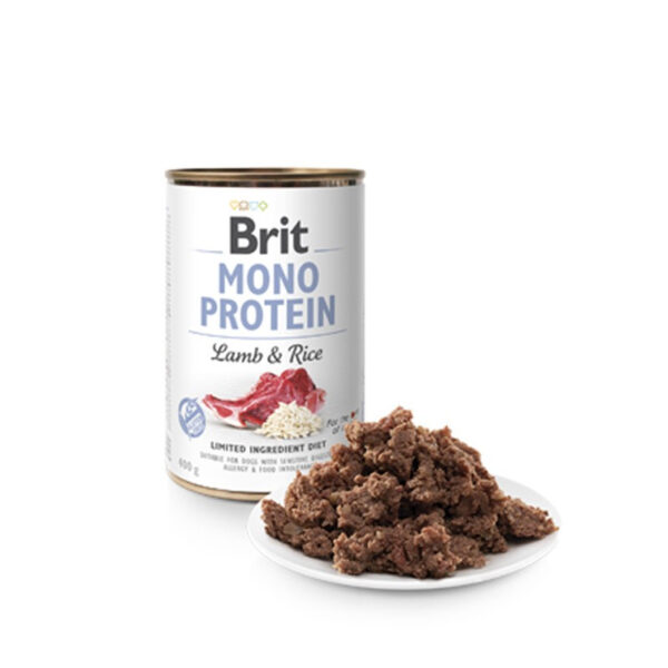 Lata Brit Care Mono Protein Lamb & Rice 400 GR - Imagen 2