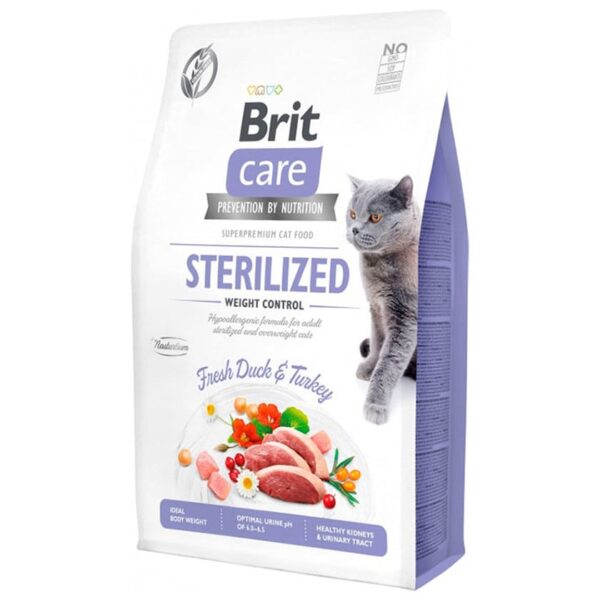 Brit Care Cat Grain Free Sterilised Weight Control 2 KG