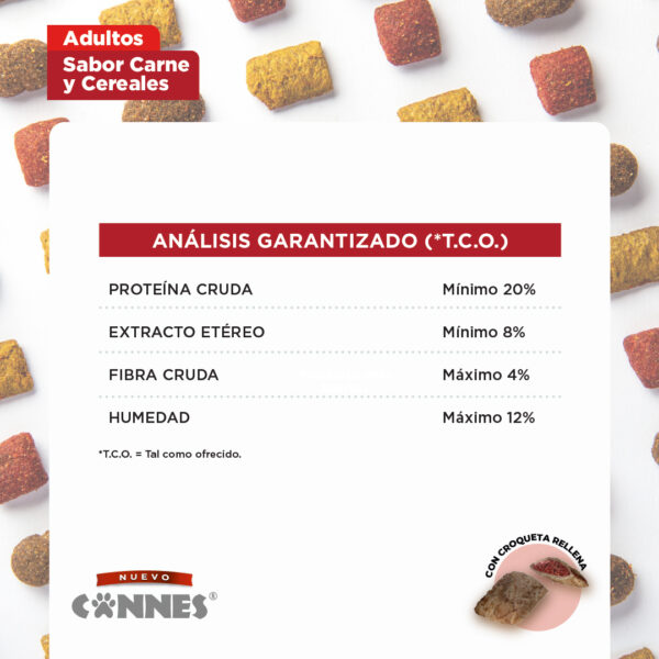 Alimento Perro Cannes Adulto Carne y Cereales 18 KG - Imagen 4