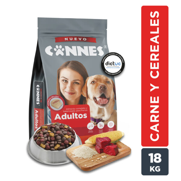 Alimento Perro Cannes Adulto Carne y Cereales 18 KG - Imagen 2