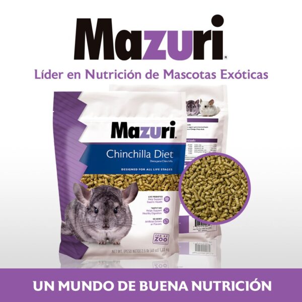 Mazuri Chinchilla Diet 1 KG - Imagen 2