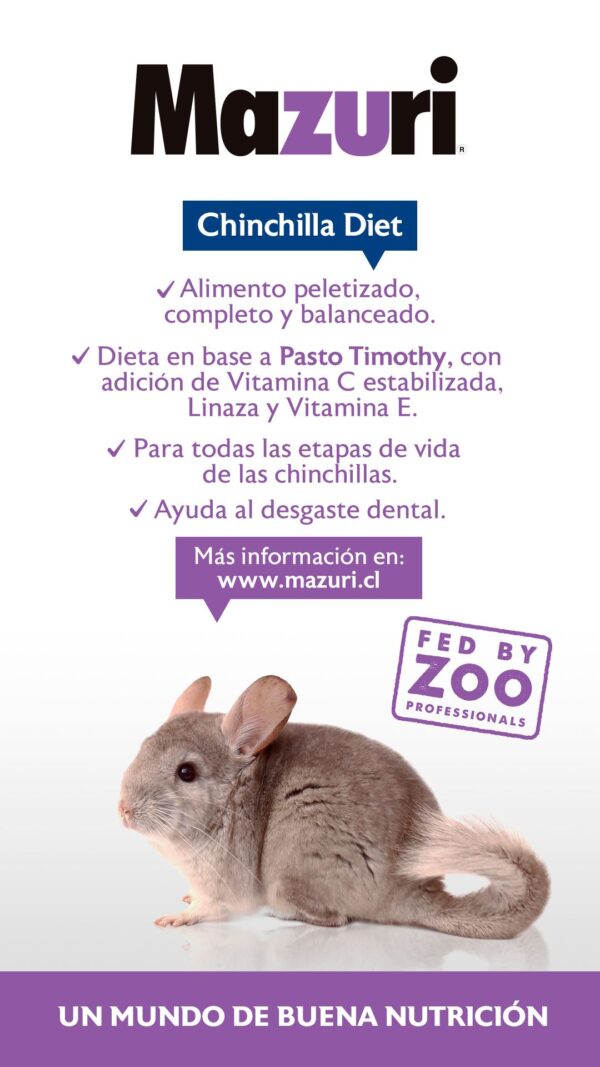 Mazuri Chinchilla Diet 1 KG - Imagen 3