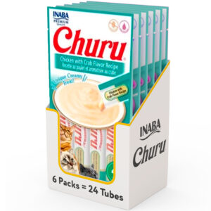Caja Churu Cat Chicken With Crab Flavor 6 Sachets de 4 Tubos