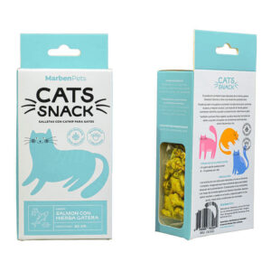 Cats Snack Galleta Rellena Salmón Hierba Gatera 80 GR (CK1021)