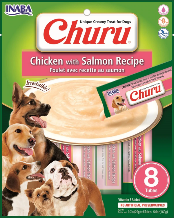 Churu Dog Chicken Salmón Unidad 160 GR
