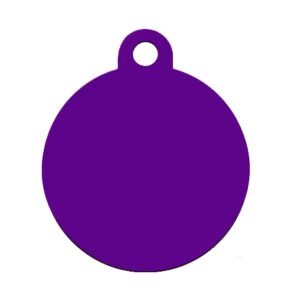 Plaquita / Placa Morada Pequeña Circulo