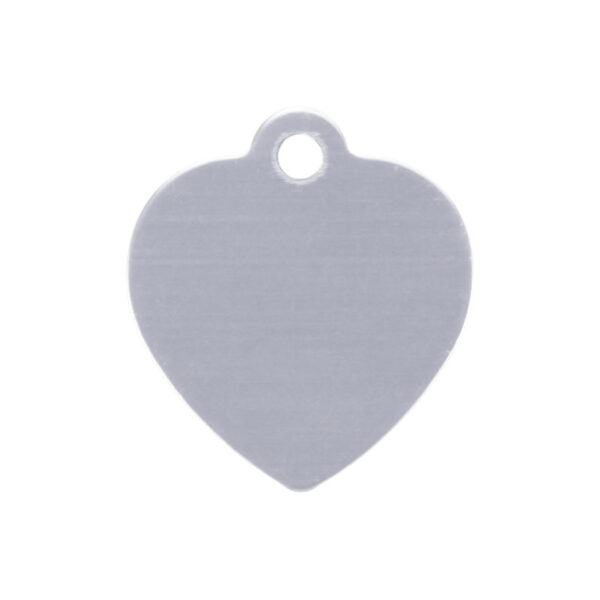 Plaquita / Placa Gris Pequeña Corazón