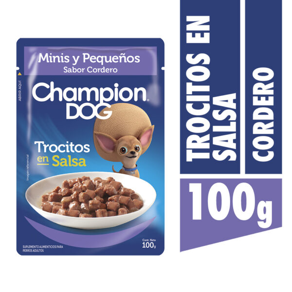 Sachet Champion Dog Razas Peq. Cordero 24x100 gr