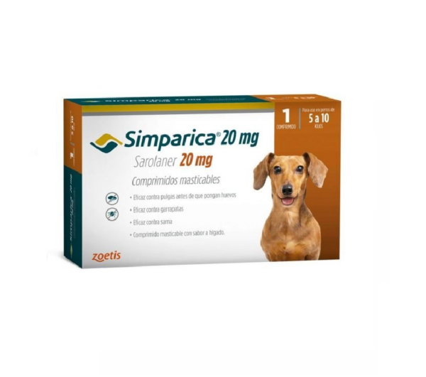 Simparica 20 MG 1 Tableta (5 a 10 KG)