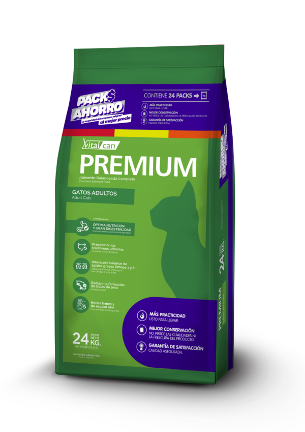 Vitalcan Premium Gato Adulto Pack Ahorro 24 KG